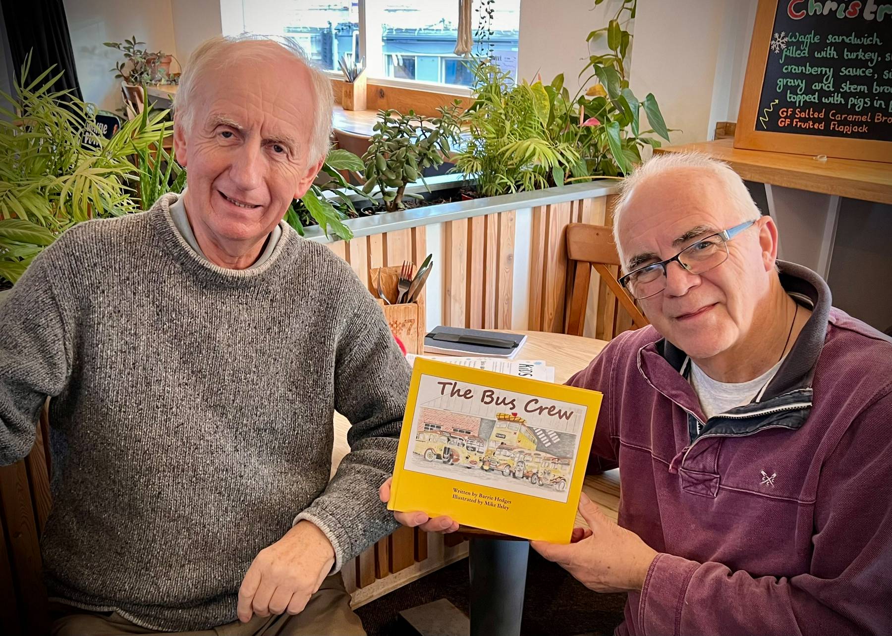 Illustrator Mike Ilsley and writer Barrie Hedges